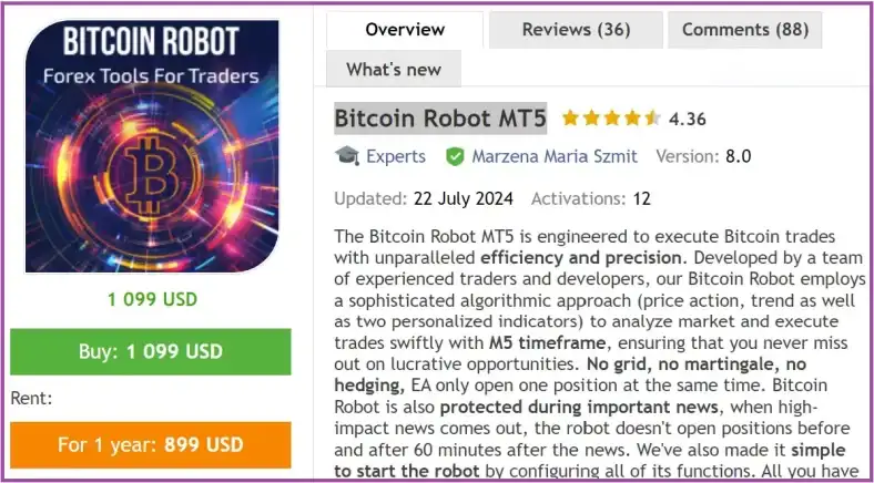 Bitcoin Robot MT5